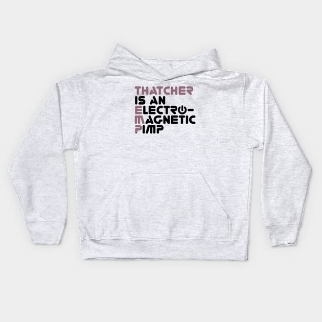 ElectroMagnetic Pimp Kids Hoodie by Roufxis